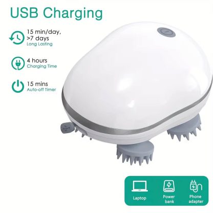 Electric Scalp Massager for Deep Tissue Massage