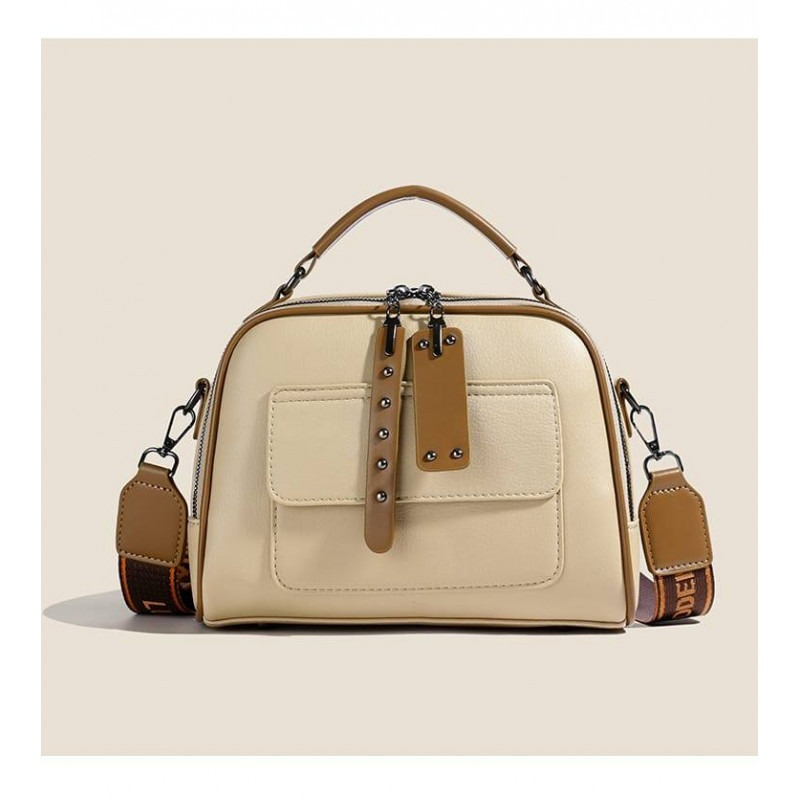 Genuine Premium Soft Leather Handbag ( khakhi )