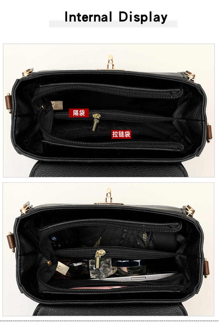 Fashion Shoulder For Women Ladies Crossbody Hand Bags Luxury Purses And Handbags New(Khaki) (Copy)