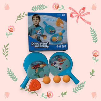 .Hanging Ping-Pong Trainer 2 Rackets 3 balls set